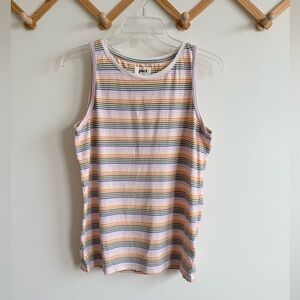 Pact Organic Cotton Multicolor Stripe Tank Top